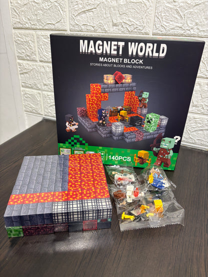 MagneMinds™ - Juego Magnético Educativo de 140 Piezas | Desarrolla la Creatividad Infantil